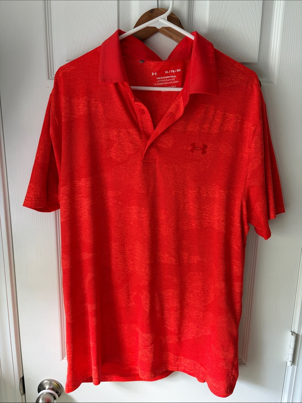 Under Armour Men’s Bright Red Polo Performance Shirt